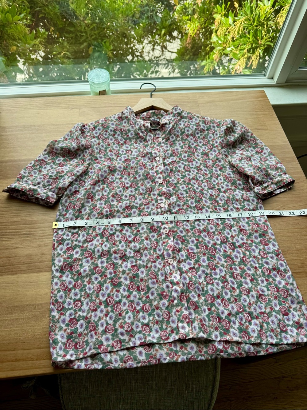 Vintage Floral Cottagecore Button-Up Top - Picture 4 of 6
